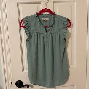 LOFT Teal Top